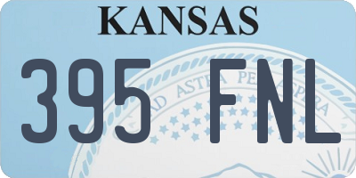 KS license plate 395FNL