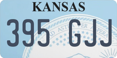 KS license plate 395GJJ