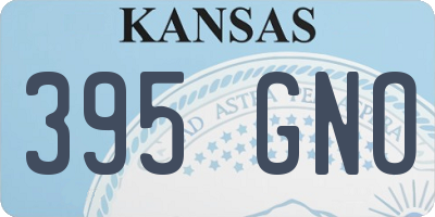 KS license plate 395GNO