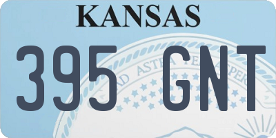 KS license plate 395GNT