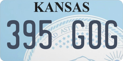 KS license plate 395GOG
