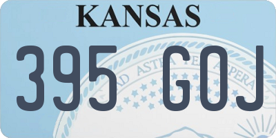 KS license plate 395GOJ