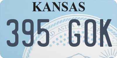 KS license plate 395GOK