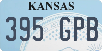 KS license plate 395GPB