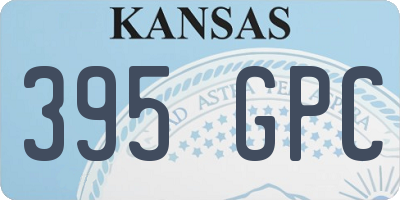 KS license plate 395GPC