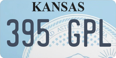 KS license plate 395GPL