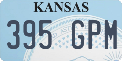 KS license plate 395GPM
