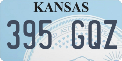 KS license plate 395GQZ