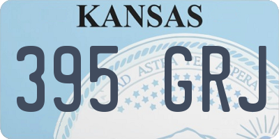 KS license plate 395GRJ