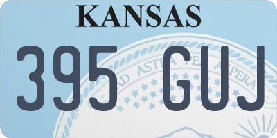 KS license plate 395GUJ