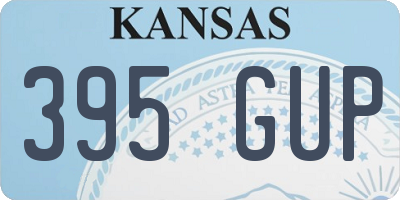 KS license plate 395GUP