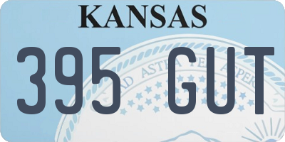 KS license plate 395GUT