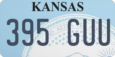KS license plate 395GUU