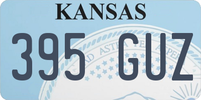 KS license plate 395GUZ