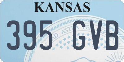 KS license plate 395GVB