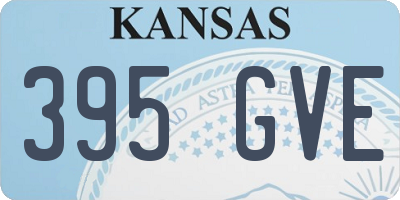 KS license plate 395GVE