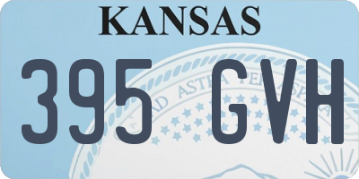 KS license plate 395GVH