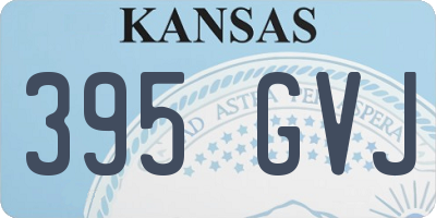 KS license plate 395GVJ