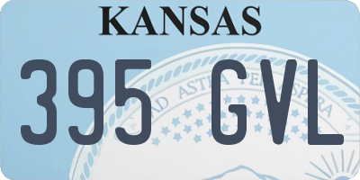 KS license plate 395GVL