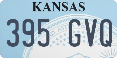 KS license plate 395GVQ