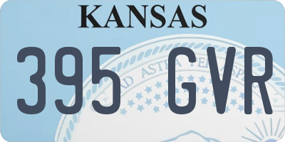 KS license plate 395GVR