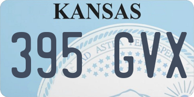 KS license plate 395GVX