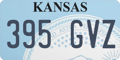 KS license plate 395GVZ