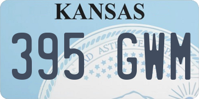 KS license plate 395GWM