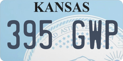 KS license plate 395GWP