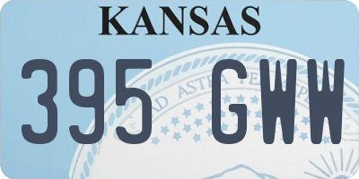 KS license plate 395GWW