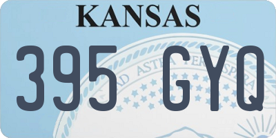 KS license plate 395GYQ
