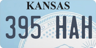 KS license plate 395HAH