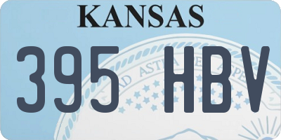 KS license plate 395HBV