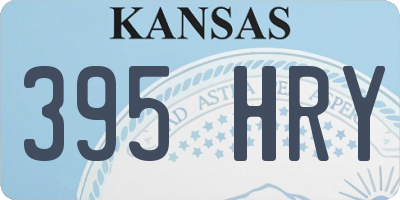 KS license plate 395HRY