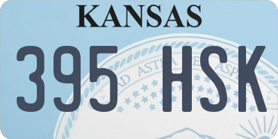 KS license plate 395HSK