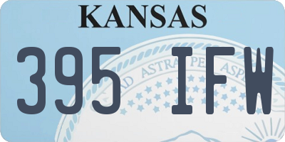 KS license plate 395IFW