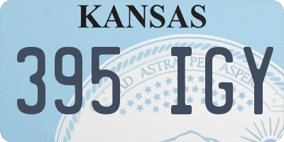 KS license plate 395IGY