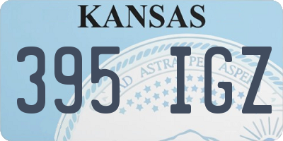 KS license plate 395IGZ