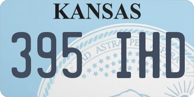 KS license plate 395IHD