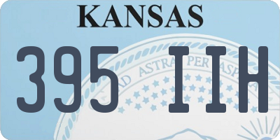 KS license plate 395IIH