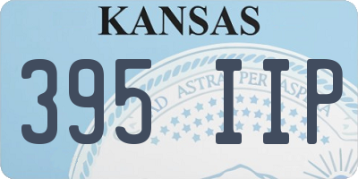KS license plate 395IIP