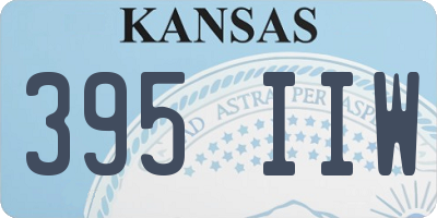 KS license plate 395IIW