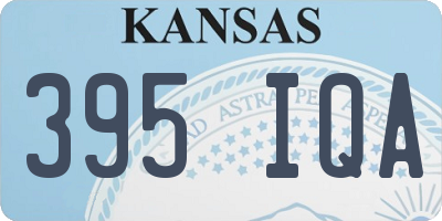 KS license plate 395IQA