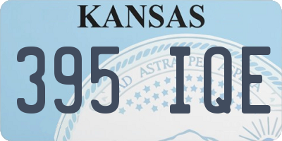 KS license plate 395IQE