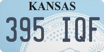 KS license plate 395IQF