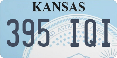 KS license plate 395IQI