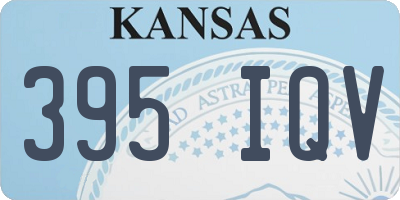 KS license plate 395IQV