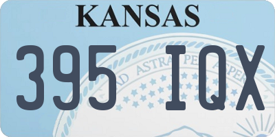 KS license plate 395IQX