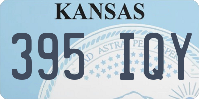 KS license plate 395IQY