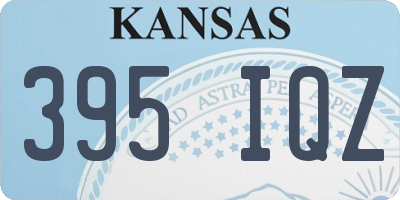 KS license plate 395IQZ